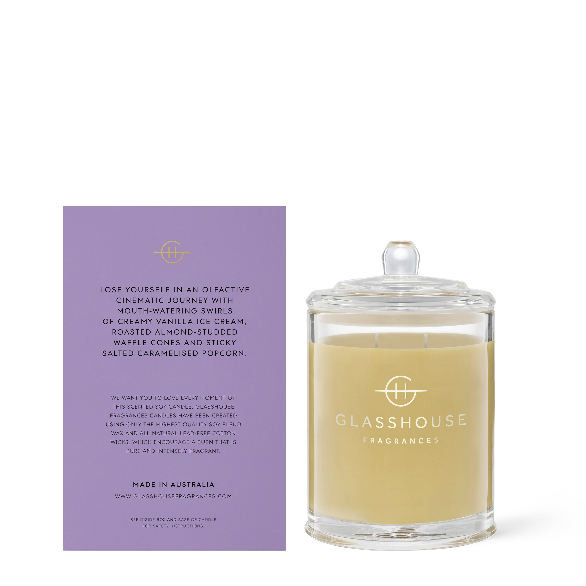 Movie Night - 380g Soy Candle | Glasshouse Fragrances – Glasshouse ...